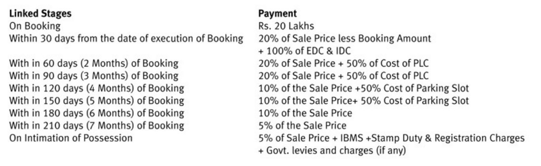 palm-drive Time Linked Payment (TLP) Payment Plan