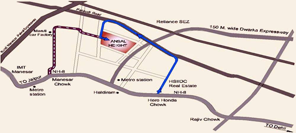  heights Images for Location Plan of Ansal Heights