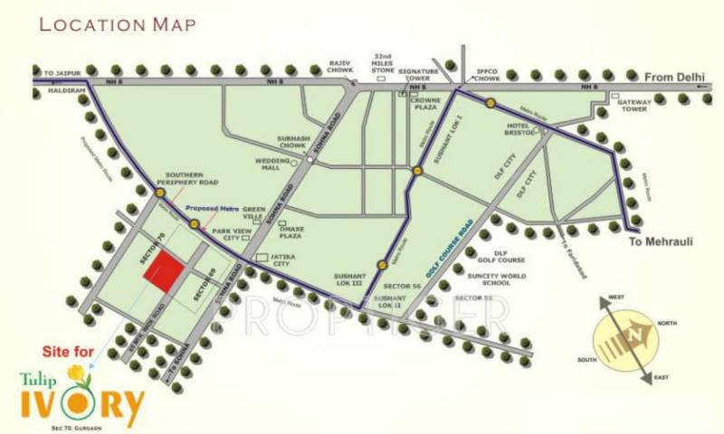  tulip-ivory-villas Images for Location Plan of Tulip Tulip Ivory