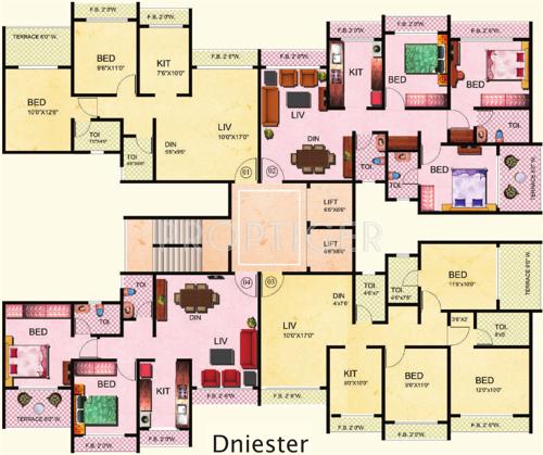 Images for Cluster Plan of Tharwani Constructions Riverdale
