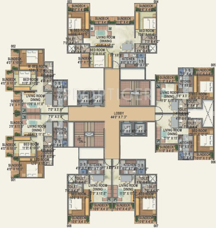  brizo residency Images for Cluster Plan of Red Brick Brizo Residency