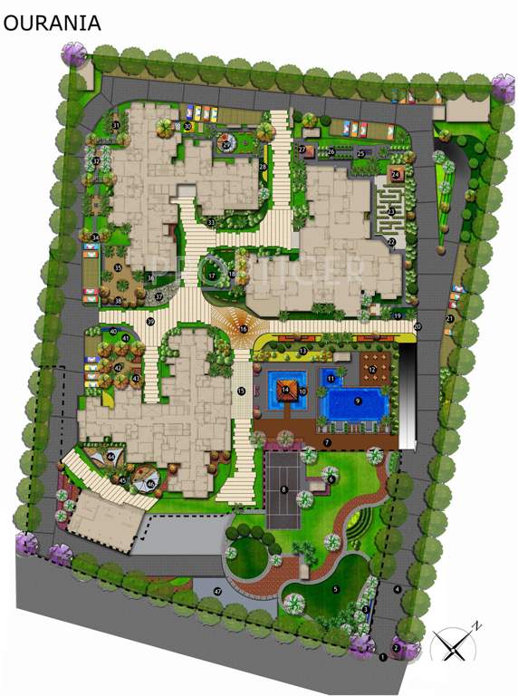  ourania Images for Layout Plan of TDI Ourania