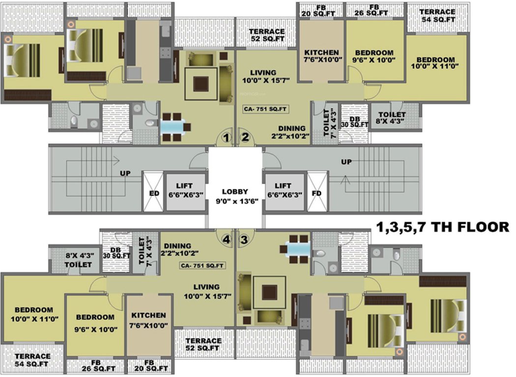 Images for Cluster Plan of Yash Yash Heights