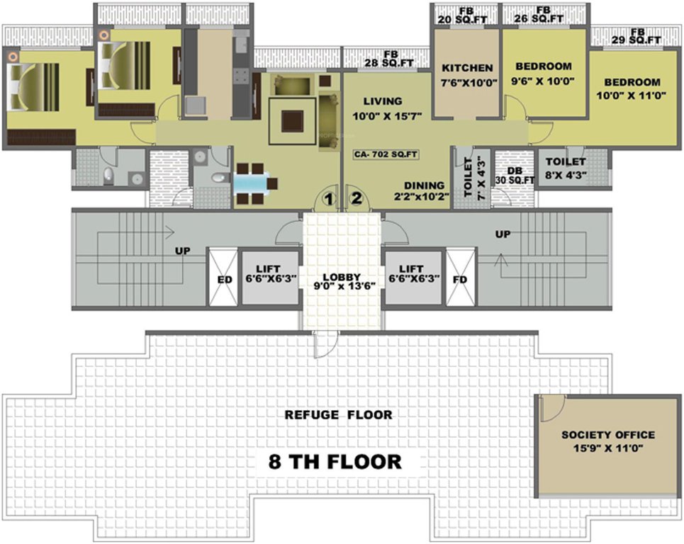 Images for Cluster Plan of Yash Yash Heights
