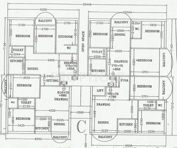 Images for Cluster Plan of Vibgyor Kings Hut
