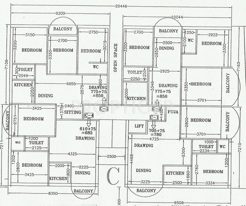 Images for Cluster Plan of Vibgyor Kings Hut