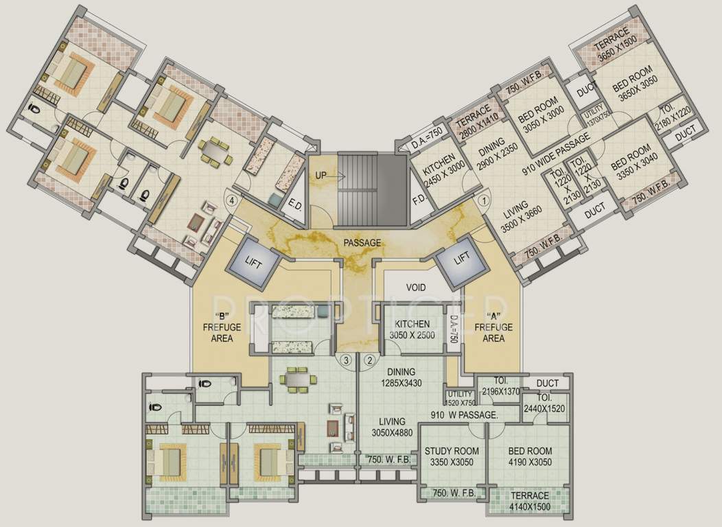 Images for Cluster Plan of Concrete Sai Saakshaat