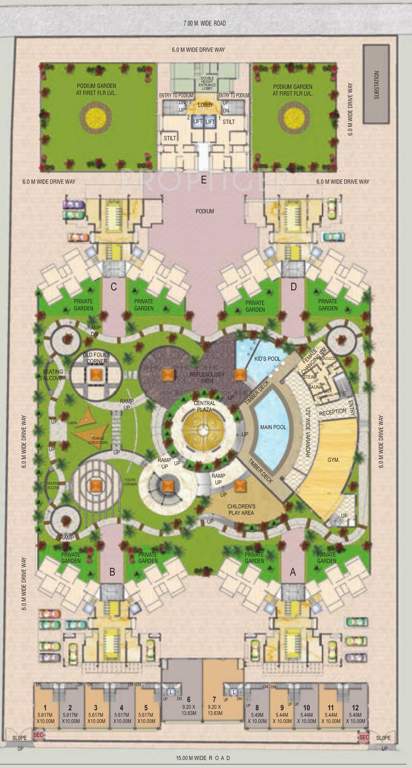 sai saakshaat Images for Cluster Plan of Concrete Sai Saakshaat