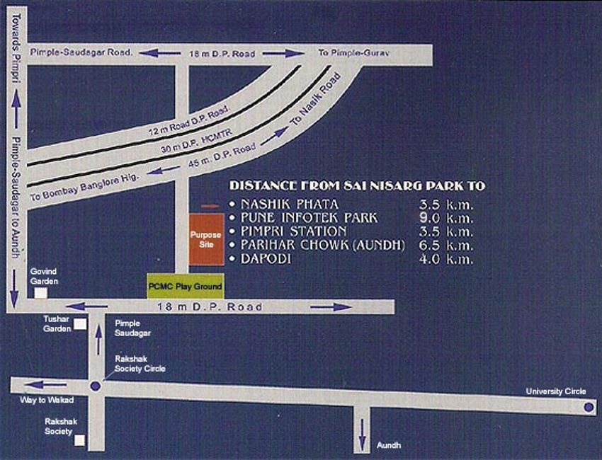 Images for Location Plan of Wadhwani Constructions Mayureshwar Sai Nisarg Park