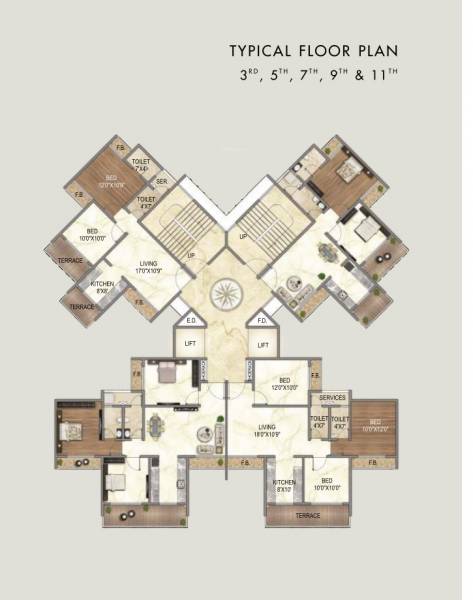  elite-grandeur tower 1 Cluster Plan