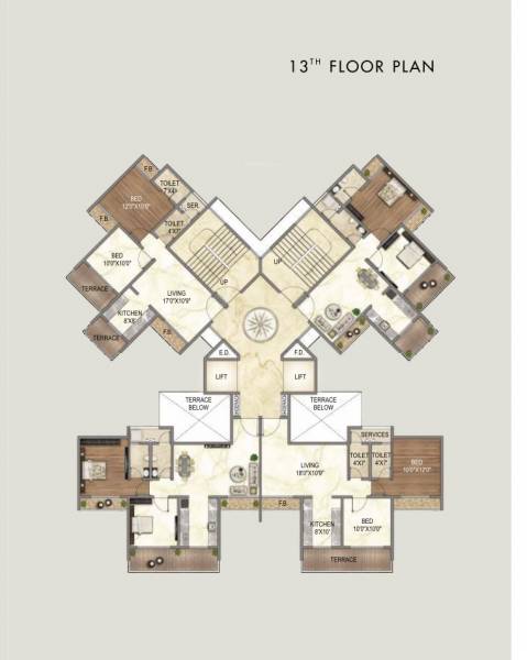  elite-grandeur tower 1 Cluster Plan