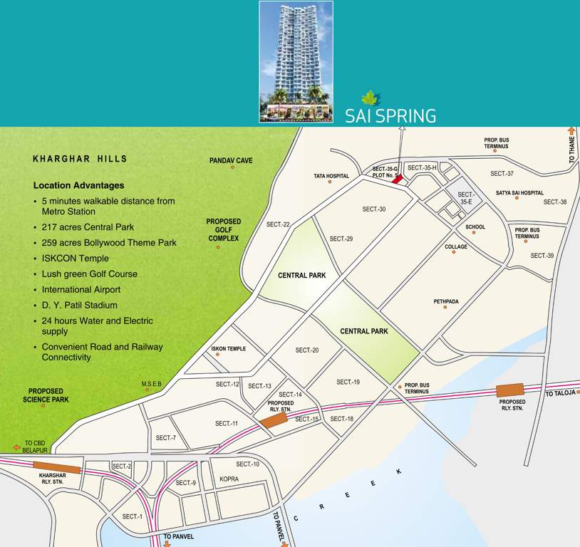  sai spring Images for Location Plan of Paradise Sai Spring