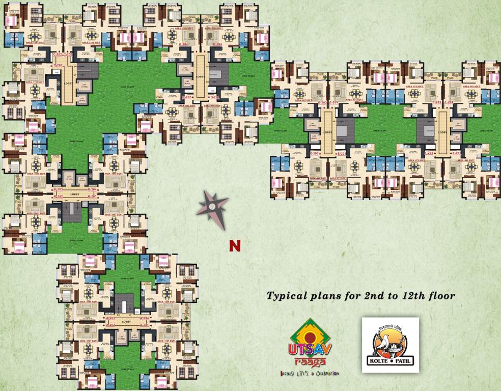 raaga Images for Cluster Plan of Kolte Patil Raaga