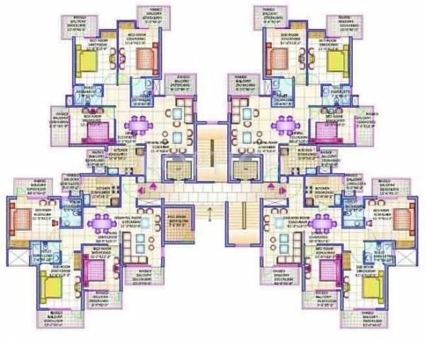 Tower A1 Cluster Plan for ground Floor aravali-heights Tower A1 Cluster Plan for ground Floor