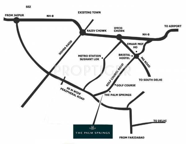 Images for Location Plan of Emaar The Palm Springs Villa Images for Location Plan of Emaar The Palm Springs Villa