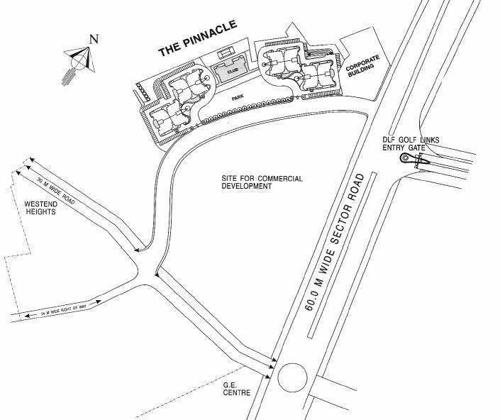  pinnacle Images for Location Plan of DLF Pinnacle