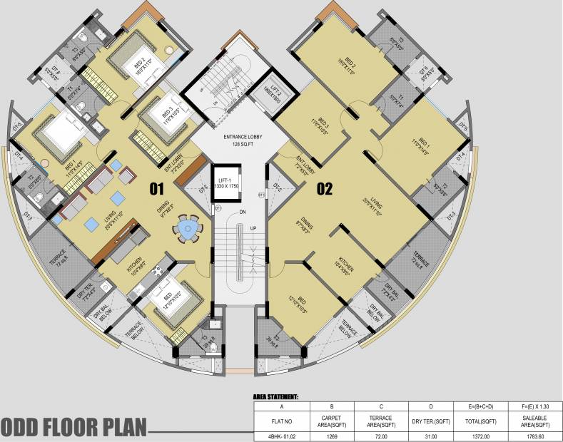  crest-avenue Images for Cluster Plan of Kirti Crest Avenue