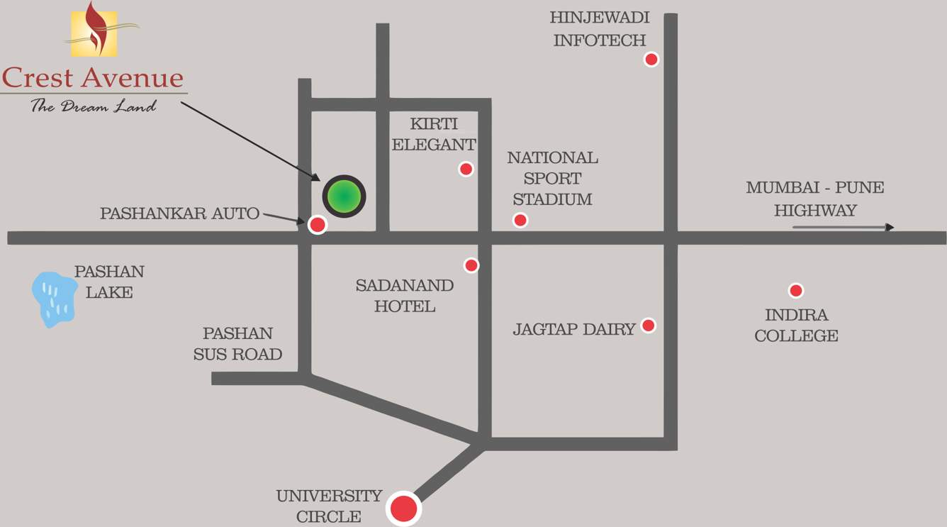  crest avenue Images for Location Plan of Kirti Crest Avenue