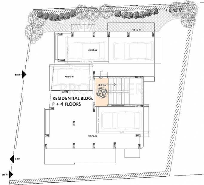 yuagl-constructions studios-16 Studio 16 Cluster Plan for ground Floor