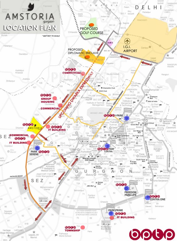Images for Location Plan of BPTP Amstoria Lutyens Plots