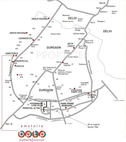 Images for Location Plan of BPTP Amstoria Lutyens Plots