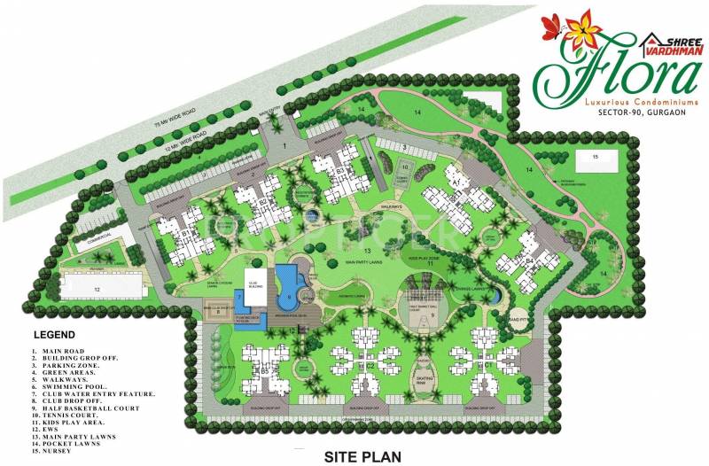  flora Images for Site Plan of Shree Flora