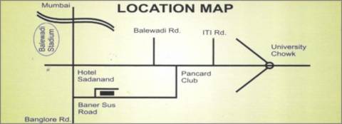 Image of Location Map of Achalare Realtors Basil Garden Baner Pune