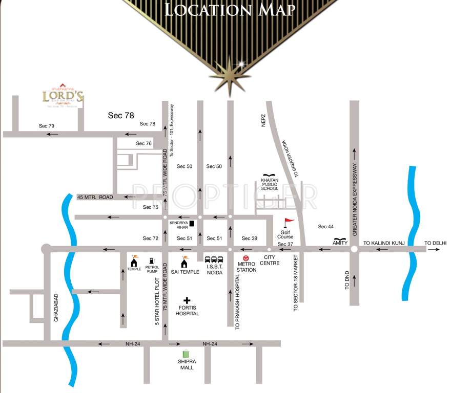  lords Images for Location Plan of Shubhkamna Lords