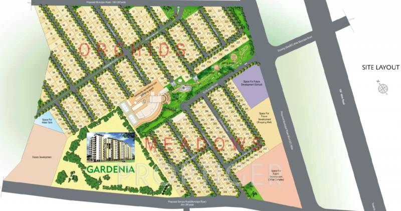 indu-projects fortune-fields-villas Layout Plan