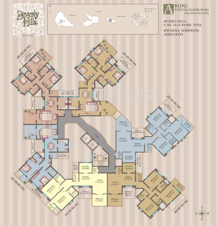  beverly hills Images for Cluster Plan of Rachana Beverly Hills