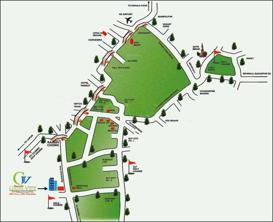  green ville Images for Location Plan of Parsvnath Green Ville