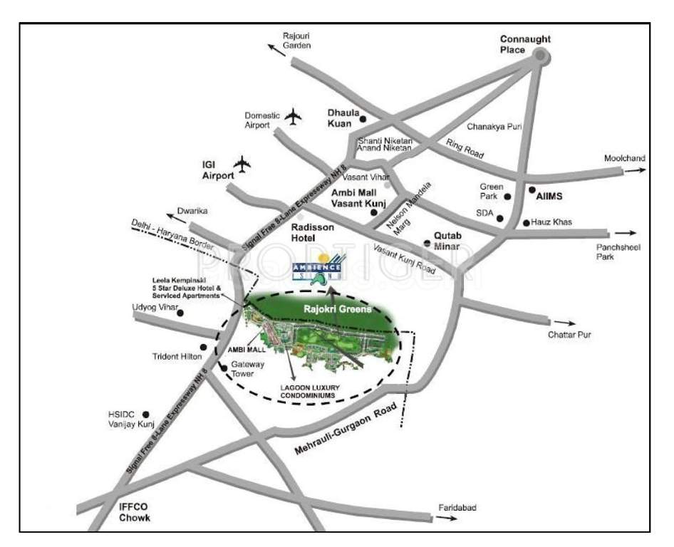 lagoon Images for Location Plan of Ambience Lagoon