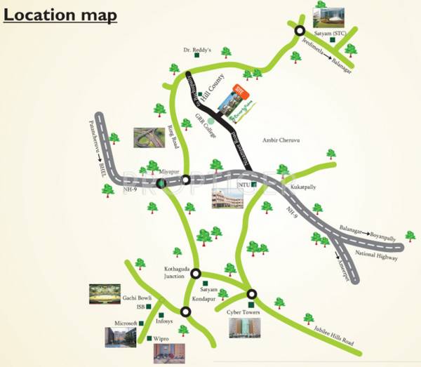 guru-raghavendra beverly-palms Location Plan