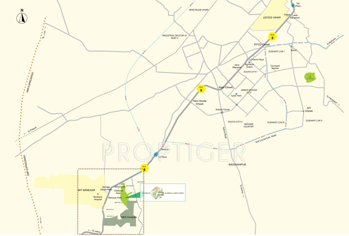 karma lake lands Images for Location Plan of Unitech Karma Lakelands