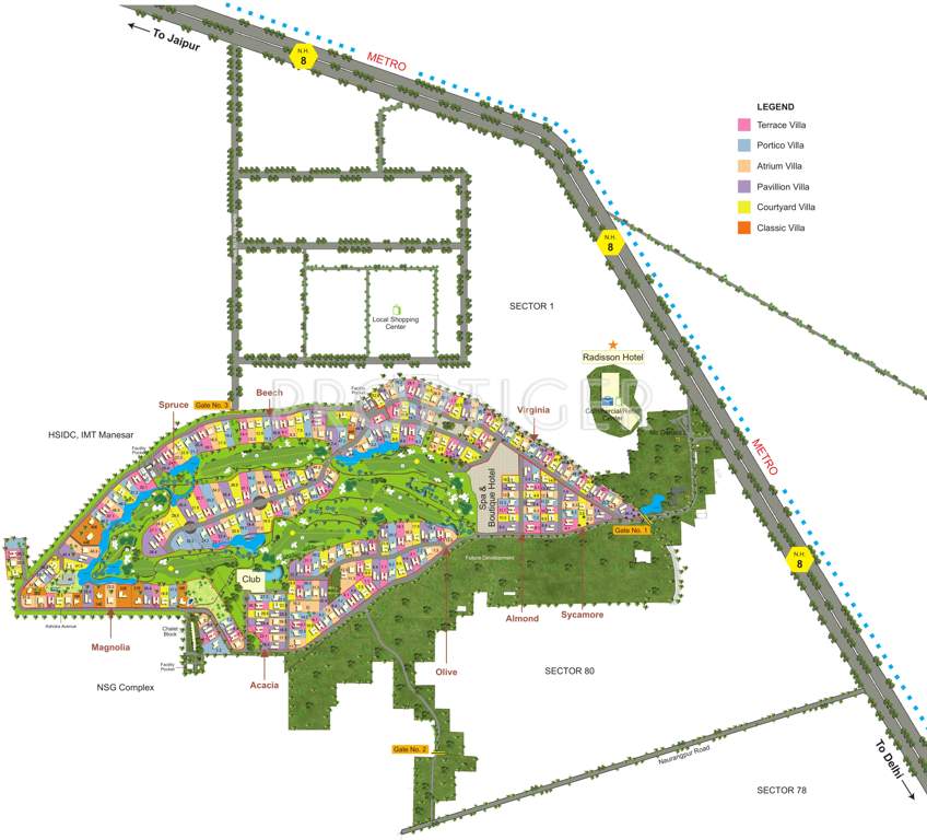 karma lake lands Images for Master Plan of Unitech Karma Lakelands