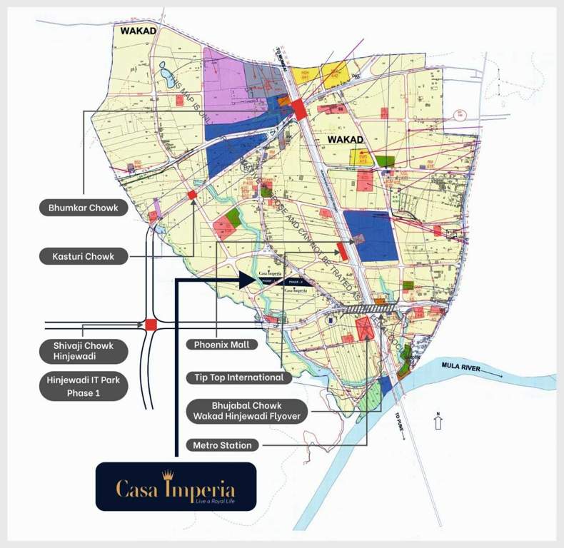 aum sanskruti housing casa imperia ph 2 Location Plan