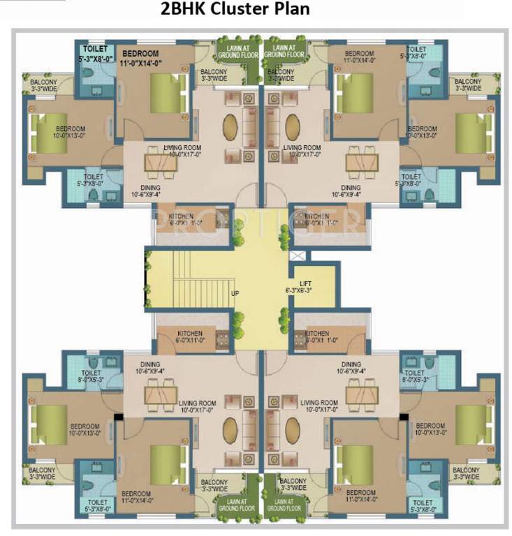 Images for Cluster Plan of Sare Homes Gurgaon Ebony Greens