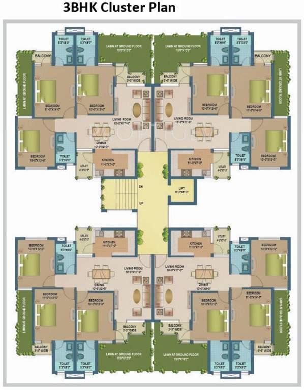 Images for Cluster Plan of Sare Homes Gurgaon Ebony Greens