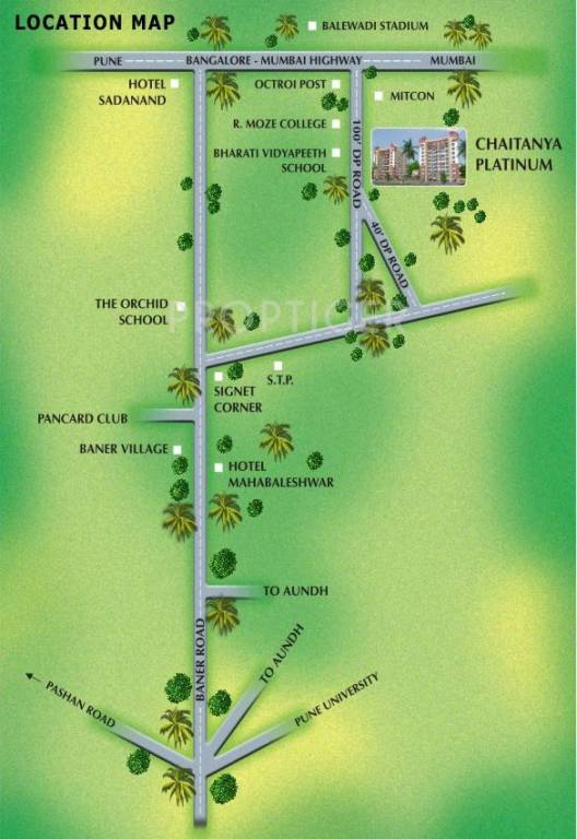 Chaitanya Developer Platinum Location Plan