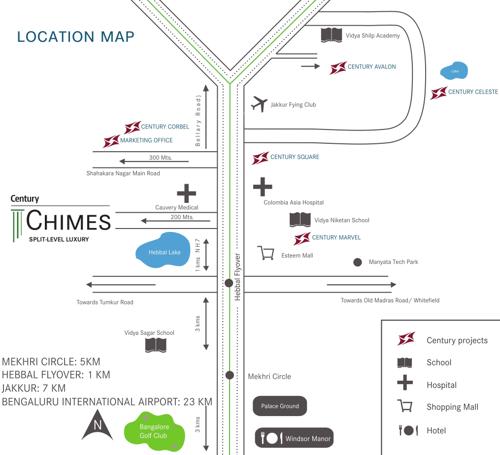  chimes Images for Location Plan of Century Chimes