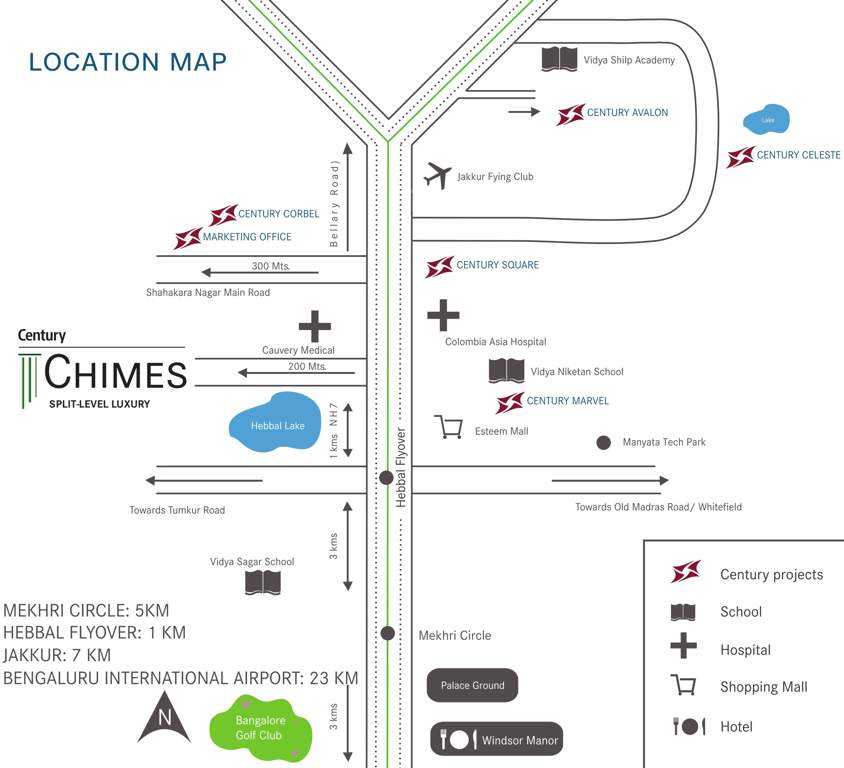 chimes Images for Location Plan of Century Chimes