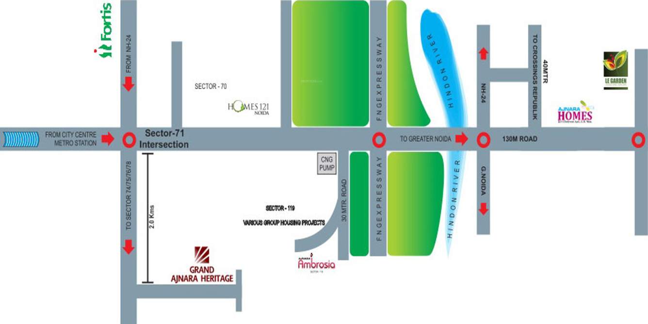  grand heritage Images for Location Plan of Ajnara Grand Heritage