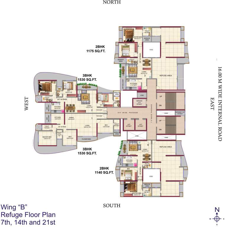  metropolis residences Images for Cluster Plan of HDIL Metropolis Residences