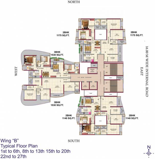  metropolis-residences Images for Cluster Plan of HDIL Metropolis Residences