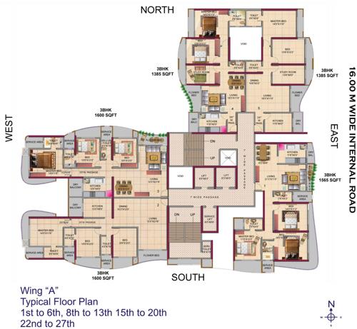  metropolis-residences Images for Cluster Plan of HDIL Metropolis Residences