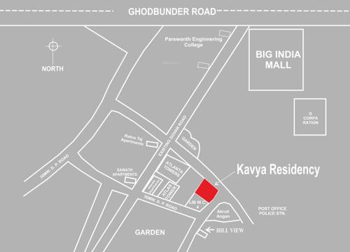  residency Images for Location Plan of Kavya Residency