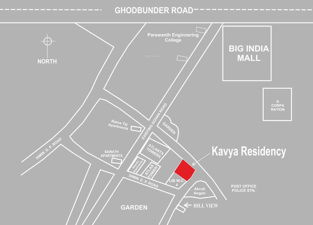  residency Images for Location Plan of Kavya Residency
