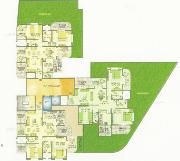  canary Pofium A2 Tower A Cluster Plan