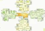 Tower A Odd Floor Cluster Plan  canary Tower A Odd Floor Cluster Plan