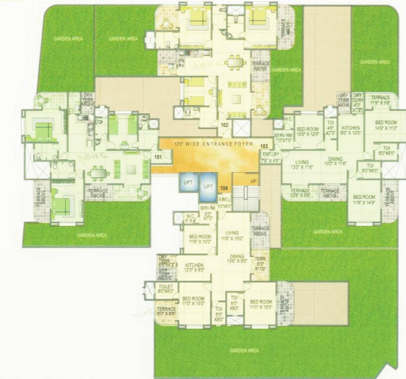canary Tower A1 Podium Cluster Plan